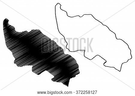 Zabljak Municipality (montenegro, Municipalities Of Montenegro) Map Vector Illustration, Scribble Sk