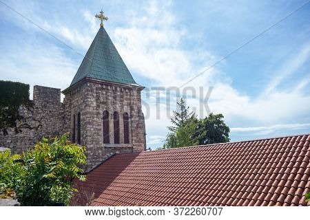 Belgrade, Serbia - Jun 6, 2020, Fortress At Kalemegdan, Serbian Orthodox Church Of The Holy Mother O