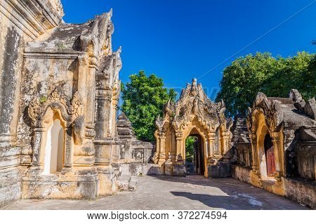 Maha Aungmye Bonzan Monastery In The Ancient Town Inwa Ava Near Mandalay, Myanmar