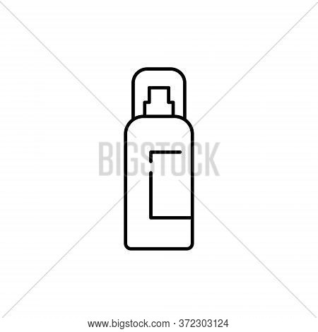 Spray Line Icon On The White Background.