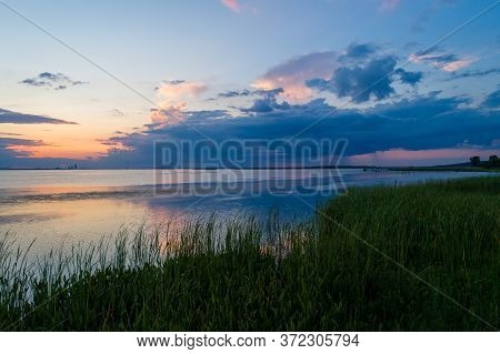 Alabama Gulf Coast Sunset On The Eastern Shore Of Mobile Bay