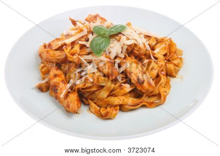 Pasta con pollo