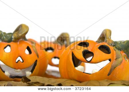 Halloween-Serie auf weiß