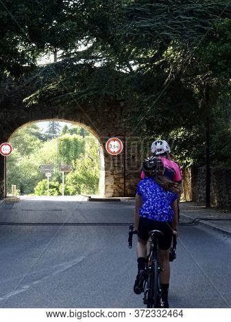 Bikersaround Provence At Ansouis Tunnel In France