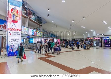 Guwahati, India - January 28, 2017: Interior Of Lokpriya Gopinath Bordoloi International Airport In 