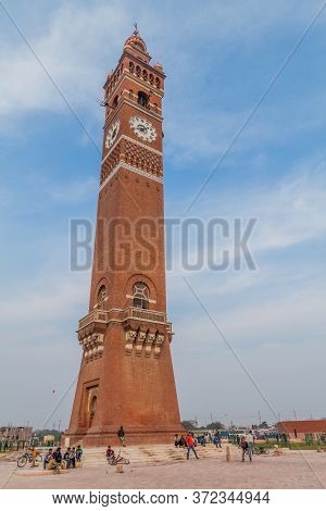 Lucknow, India - February 3, 2017: Husainabad Clock Tower In Lucknow, Uttar Pradesh State, India