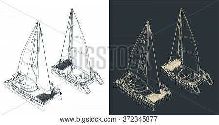 Catamaran Isometric Drawings