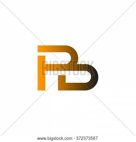 Letter B Or Pb Graphic Logo Template, Abstract Business Logo, Isolated On White Background.