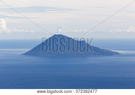 The Island Manadotua In North Of Sulawesi