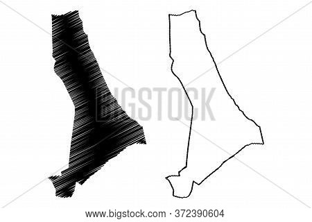 Lankaran City (republic Of Azerbaijan) Map Vector Illustration, Scribble Sketch City Of Lankaran Map