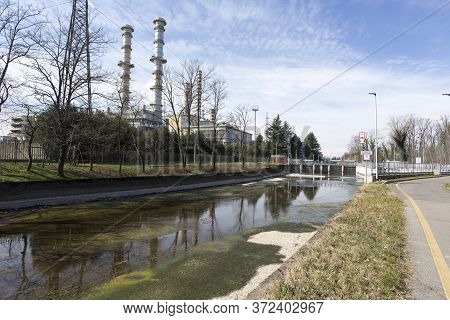 View Of Turbigo Electric Plant