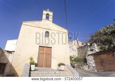 Sedini, Italy - December 31, 2018: Street Photo In Sedini, Sardinia