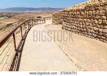Sumhuram Archaeological Park With Ruins Of Ancient Town Khor Rori Near Salalah, Oman