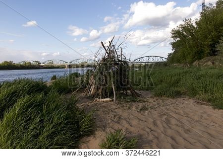 Fordon Bridge Rudolf Modrzejewski - A Rail-road Bridge, With A Lattice Structure, On The Vistula Riv
