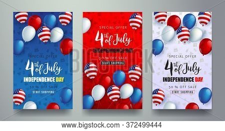 Independence Day Usa Banner Template .4th Of July Celebration Poster Template.fourth Of July.