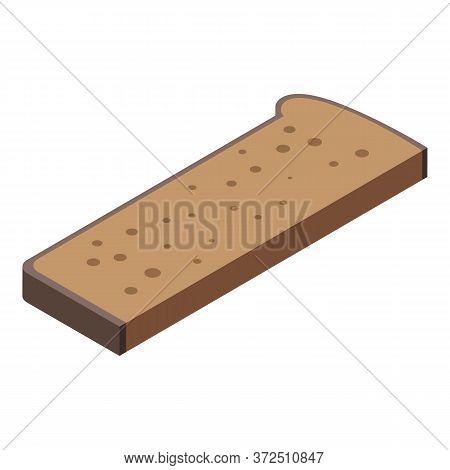Black Russian Bread Icon. Isometric Of Black Russian Bread Vector Icon For Web Design Isolated On Wh