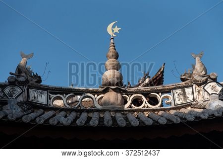 February 2019. Yunnan. China. Mosque In A Small Rural Village