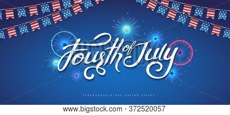 Independence Day Usa Banner Template .4th Of July Celebration Poster Template.fourth Of July.