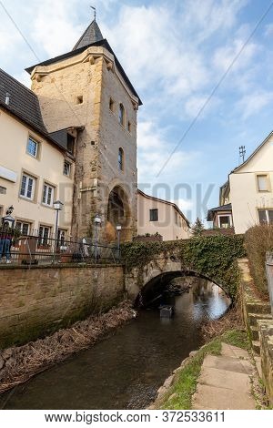 City Gate Untertor In The Historic Old Town Of Meisenheim, Germany