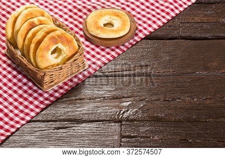 Pandequeso Traditional Colombian Food - Wood Table