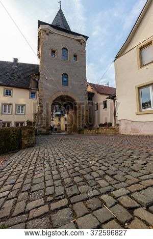 City Gate Untertor In The Historic Old Town Of Meisenheim, Germany