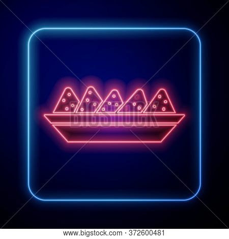 Glowing Neon Nachos Vector Photo Free Trial Bigstock