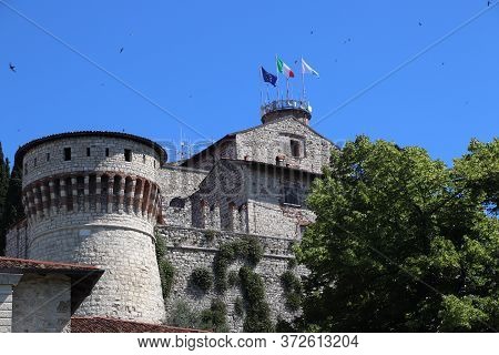 ancient castle in Brescia, a city in northern Italy