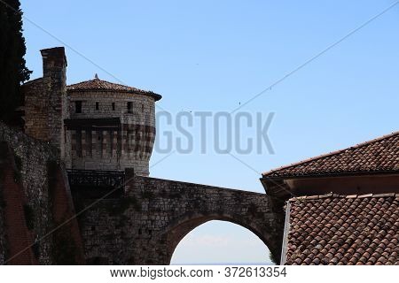 ancient castle in Brescia, a city in northern Italy