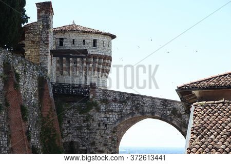 ancient castle in Brescia, a city in northern Italy