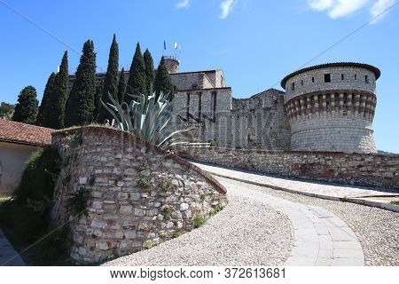 ancient castle in Brescia, a city in northern Italy