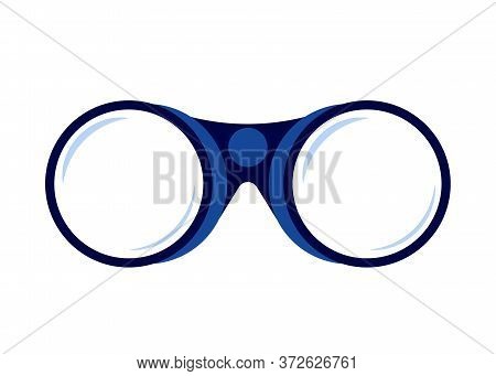 Binoculars. Watching Far, Search, Future. Object Looking For Best Suited Employee. Hr Recruiting Vec