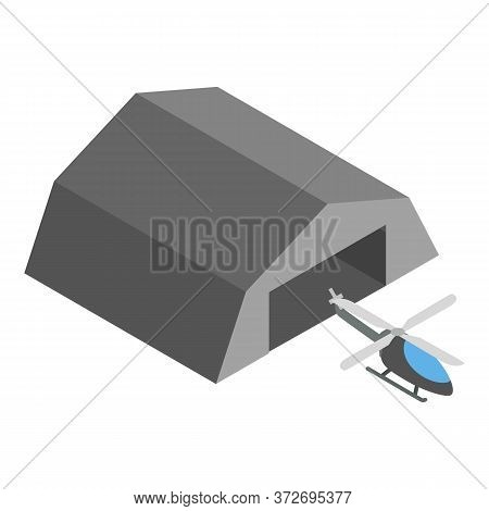 Rescue Helicopter Icon. Isometric Illustration Of Rescue Helicopter Vector Icon For Web
