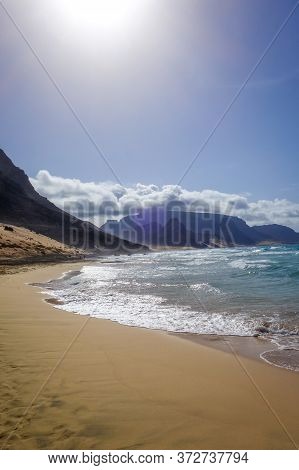 Baia Das Gatas Beach On Sao Vicente Island, Cape Verde, Africa