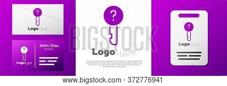 Logotype Undefined Key Icon Isolated On White Background. Logo Design Template Element. Vector Illus