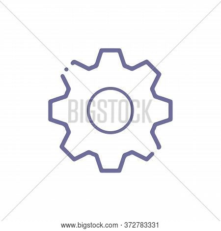 Pictograph Of Gear. Symbol Settings.cogwheel.gear With Wolrd Of Wheel