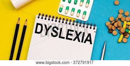 Treatment Word, Dyslexia Word With Medical Concepts And Medical Equipment