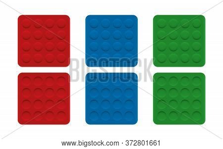 Optical Illusion. Bump Pattern With Light Shading At He Top, Dimple Pattern With Dark Shading At The
