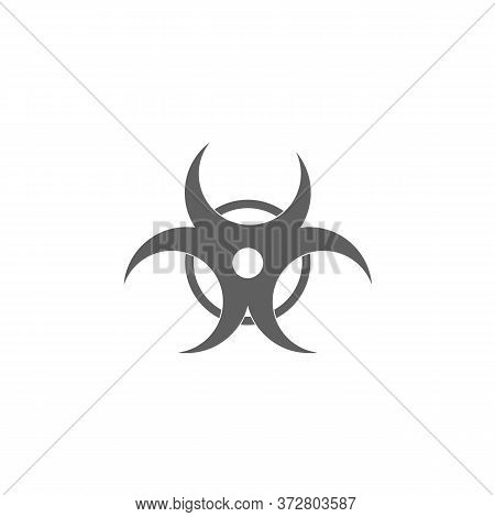Bio Hazard Icon Vector Design Simple Emblem