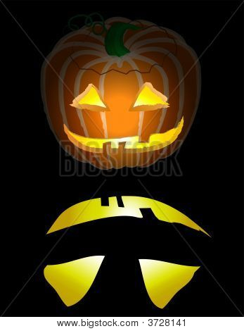 Джек O Lantern черный фон