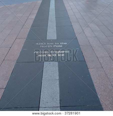 A prime meridian Greenwich-ben