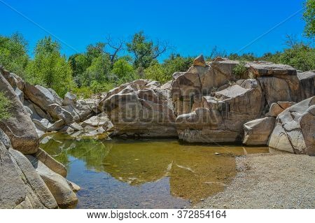 A Grotto On Lynx Creek, Prescott Valley, Yavapai Valley, Arizona, Usa