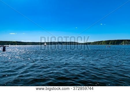 Beautiful View On Ukiel Lake In Olsztyn.