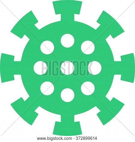 Corona Virus Simple Vector Icon Illustration Sign