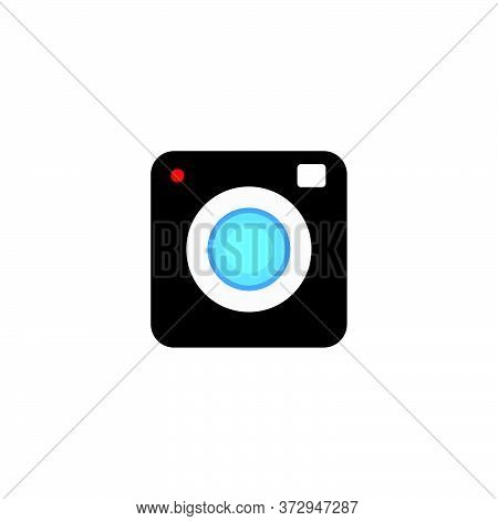 Camera Icon Logo Design Vector Simple Template