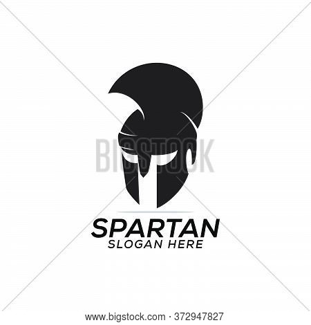 Head Spartan Logo Vector Design Template Icon