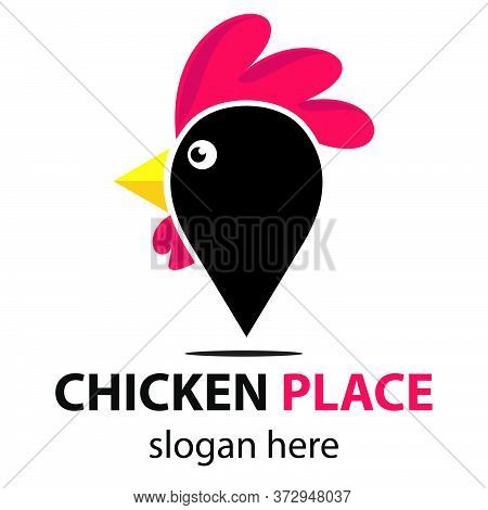 Chicken Logo Vector Design Simple Icon Template