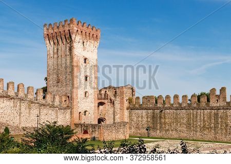 View On A Medieval Tower Of The Carrarese Castle Of Este