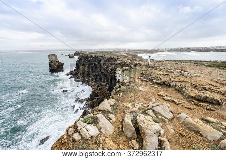 Beautiful Coast Of Papoa Islet In Peniche, Portugal