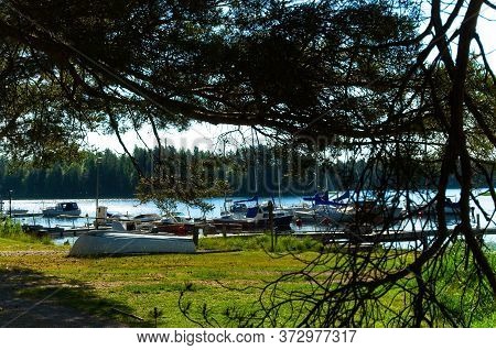 Scenes Of The Beautiful Siljan Lake And Its Rural Surrounding On A Sunny Summer Morning.