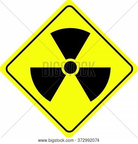 Danger Radiation Warning Sign Vector New Design